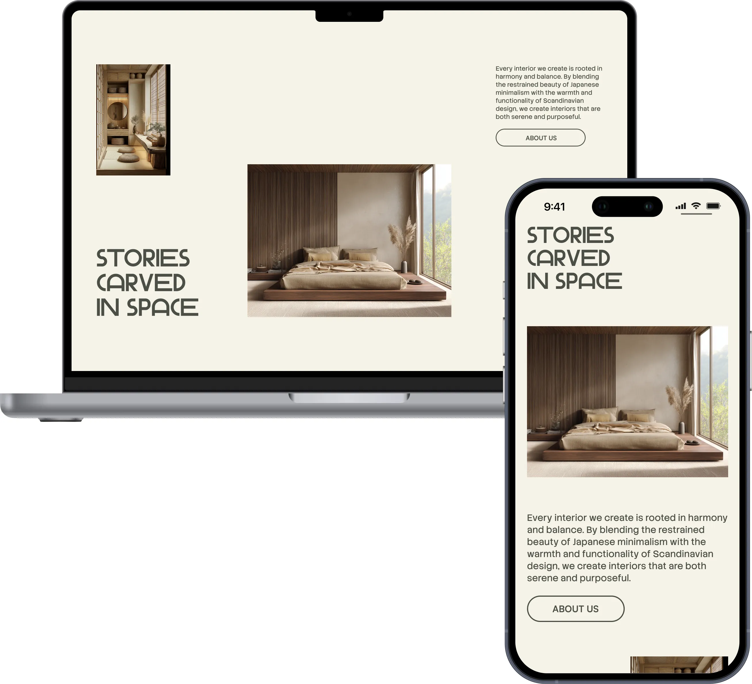 Mizu & Mori homepage detail